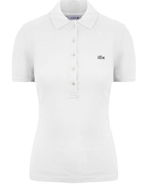 Lacoste Slim Fit Polo Shirt Cotton - White