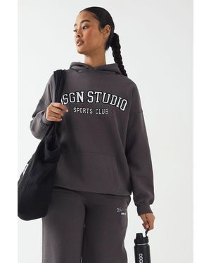DSGN Studio Applique Oversized Hoodie - Multicolour