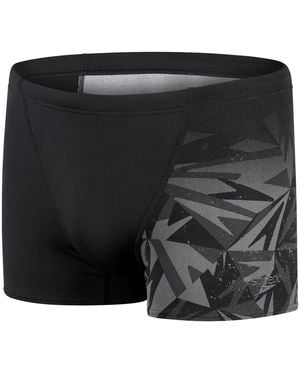 Speedo Geometric Swim Shorts - Black