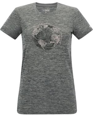 Regatta Ladies Fingal World T-Shirt (Dark Storm Marl) - Grey
