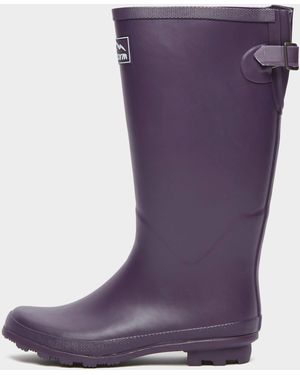 Peter Storm Adjustable Tall Waterproof Wellies, Full Length Wellington Boots - Purple