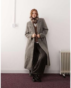Collusion Tailored Longline Smart Coat - Grey