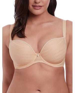 Freya Cameo Moulded Plunge Bra - Brown