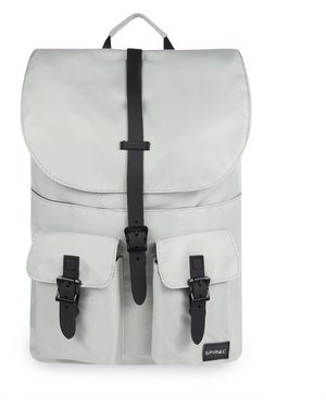 Spiral Accessories Fontwell Rucksack With Logo Patch - Grey