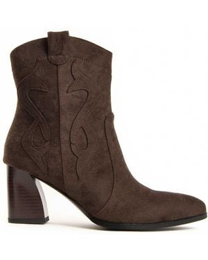 Montevita Heel Ankle Boot Cacera - Brown