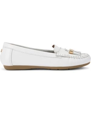 Carvela Kurt Geiger Leather Fiasco Loafers - White