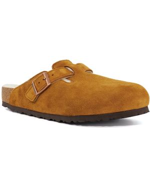 Dune Birkenstock Boston Shearlin - Brown