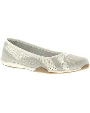 Strollers Flat Shoes Jackie Leather Slip On - White