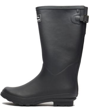 Peter Storm Adjustable Tall Waterproof Wellies, Full Length Wellington Boots - Black