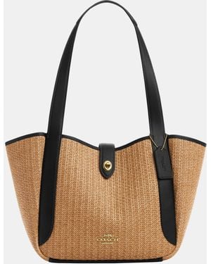 COACH Hadley Turnlock Tote - Brown