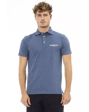 Baldinini Classic Fit Polo Shirt Short Sleeves - Blue