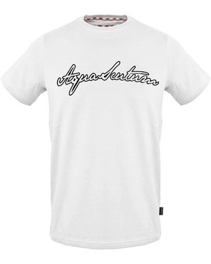 Aquascutum Crew Neck Short Sleeve Jersey T-Shirt - White