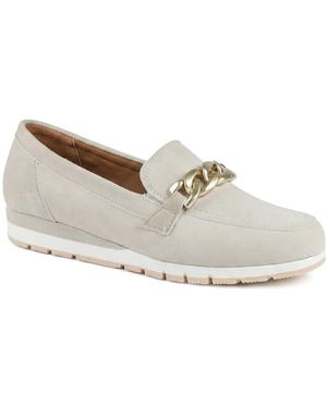 Jones Bootmaker Orsa Leather Chain Detail Loafers - White