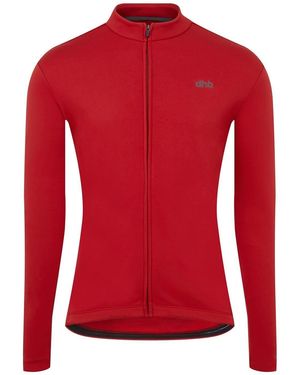 Dhb Long Sleeve Thermal Cycling Jersey - Red