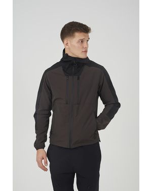 Brave Soul Colourblock Windrunner Jacket - Black