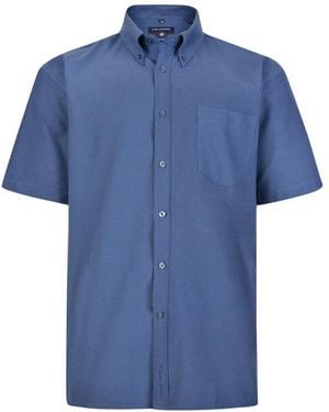 KAM Jeanswear Kam Short Sleeve Shirt Plus Size - Blue