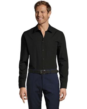 Sol's Baltimore Fitted Overhemd - Zwart