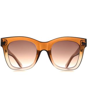 Quay Square Coffee Doe Fade Gradient After Hours - Brown
