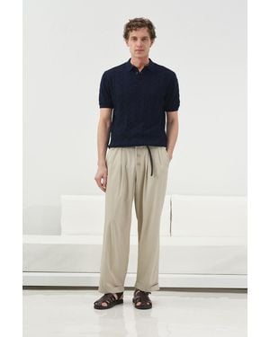 Giesto Tailored Suit Trousers - White