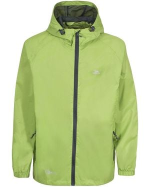 Trespass Adults Qikpac Packaway Waterproof Jacket (Leaf) - Green