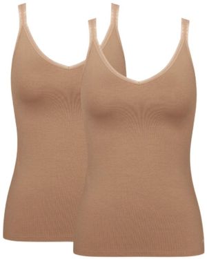 Sloggi Go Shirt 2 Pack - Brown