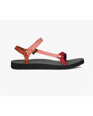 Teva Original Universal Slim Cross Strap Sandals Sedona Multi - Red