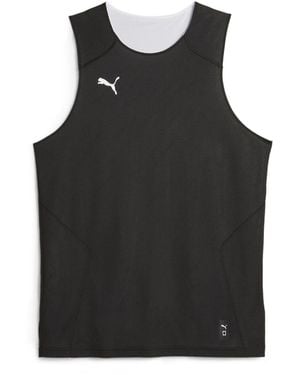 PUMA Hoops Team Reverse Practice Performance Basketball Jersey - Black