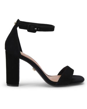 Carvela Kurt Geiger Suede Regatta Heel Sandals - Black