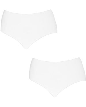 Kisses&Love Pack-2 Damesslip In Microvezel Q-en906 - Wit