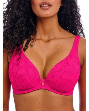 Freya Nomad Nights High Apex Bikini Top - Pink
