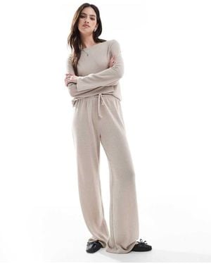 ONLY Tie Front Loose Trousers Co-Ord - White