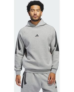 adidas Originals Basketball Spacer Hoodie (Gender Neutral) - Grey