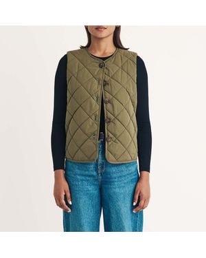 Nobody's Child Nobodys Quilted Puffer Gilet - Green