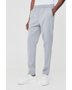 BoohooMAN Elasticated Waist Slim Tailored Joggers - Blue