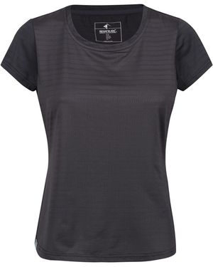 Regatta Crew Neck Short Sleeve Jersey Competition T-Shirt - Black