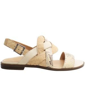 Vionic Kendra Snake Sandals - White