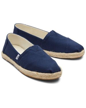 TOMS Alpargata Rope 100% Cotton Espadrilles - Blue