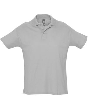 Sol's Summer Ii Pique Short Sleeve Polo Shirt Marl) - Grey