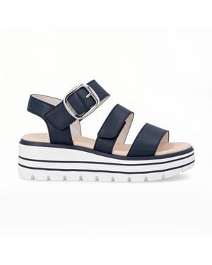 Remonte D3N50 Ankle Strap Sandals Leather - Blue