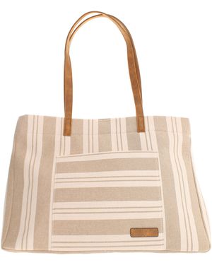 Wynsors Canvas Tote Bag Lucky Popper Fastening - Natural