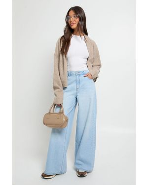 Boohoo Oversized Baggy Low Waist Jean - Blue
