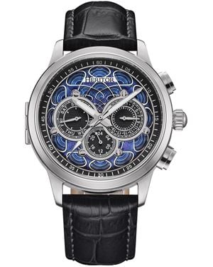 Heritor Apostle Vitreous Enamel Dial Watch - Metallic