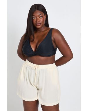 Boohoo Plus Textured Beach Short - Multicolour
