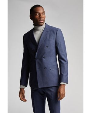 Antique Rogue Scratch Double Breasted Jacket - Blue