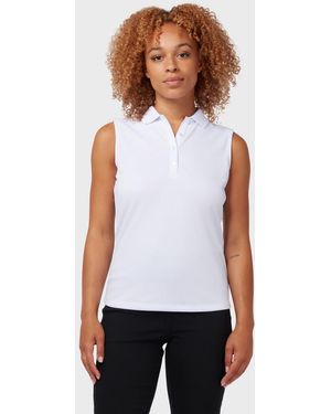 Callaway Apparel Sleeveless Polo - White