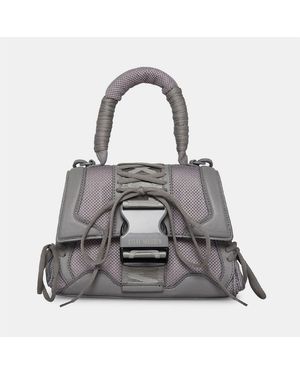 Steve Madden Accessories Bdiego Cross Body Trapezoid Shape Handbag - Grey