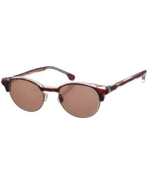 Zen Pantos Z426 Shape Acetate And Metal Sunglasses - Brown