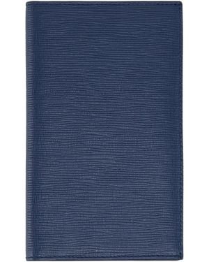 Hackett London Curzon Phone Wallet Leather - Blue