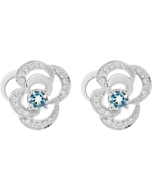 Orphelia 'Rory' 925 Sterling Stud Earrings - Metallic