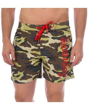 Supreme Camo Print Boxer Swimsuit Cm-30067-Bp - Green